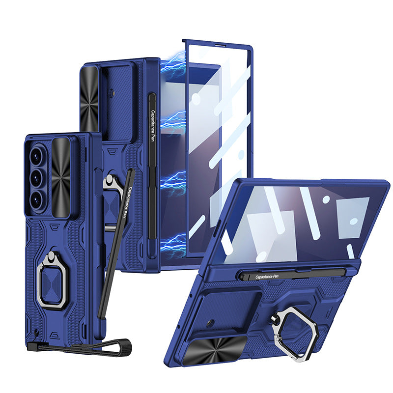 Armor Outdoor All-inclusive Phone Case With Pen Slot & Snap Ring For Galaxy Z Fold 7