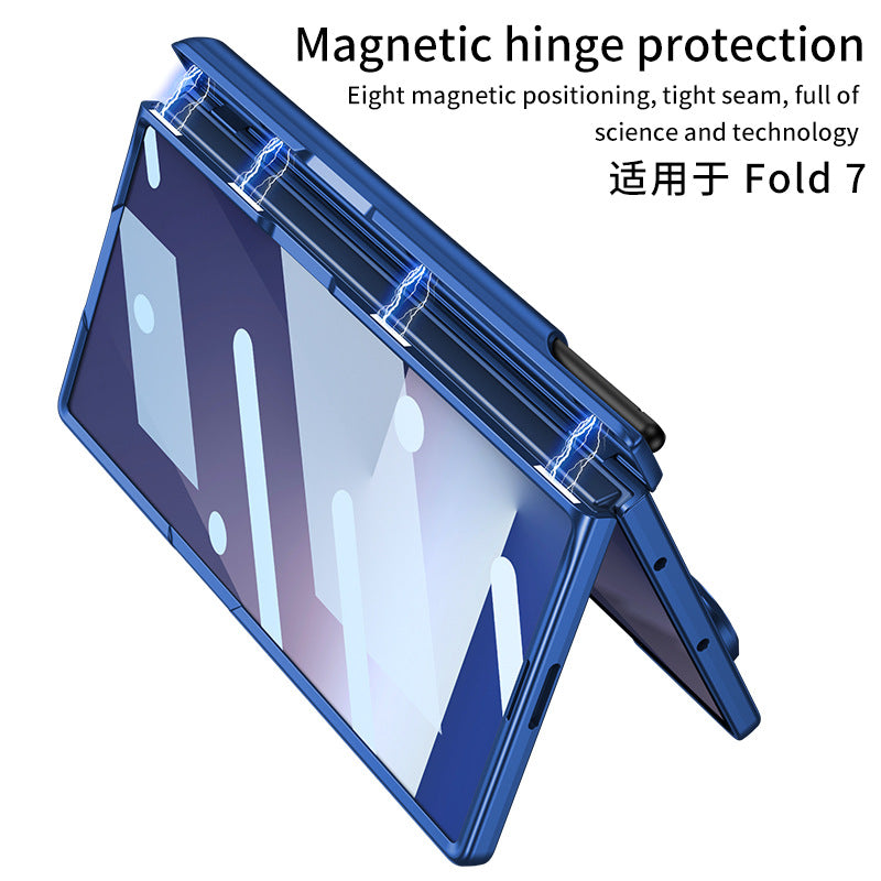 Magnetic Hinge All-included Phone Case With Pen Box For Galaxy Z Fold 7/6/5/4/3