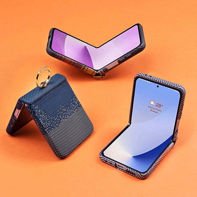 Luxury All-included Carbon Fiber Phone Case For Galaxy Z Flip 7/6/5/4/3