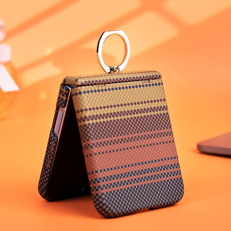 Luxury All-included Carbon Fiber Phone Case For Galaxy Z Flip 7/6/5/4/3
