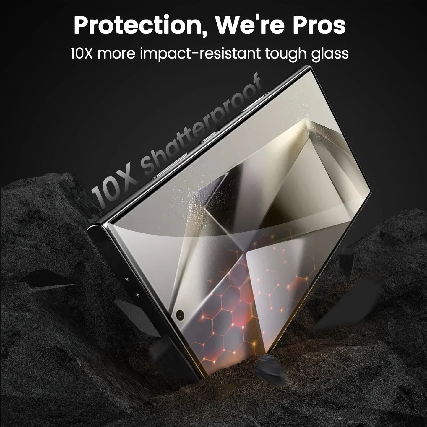 Samsung S22 9H Fingerprint Unlock 2.5D Phone Screen Protective Film Dust-Free Dust-Proof Anti-Fall Second PasteHDClear