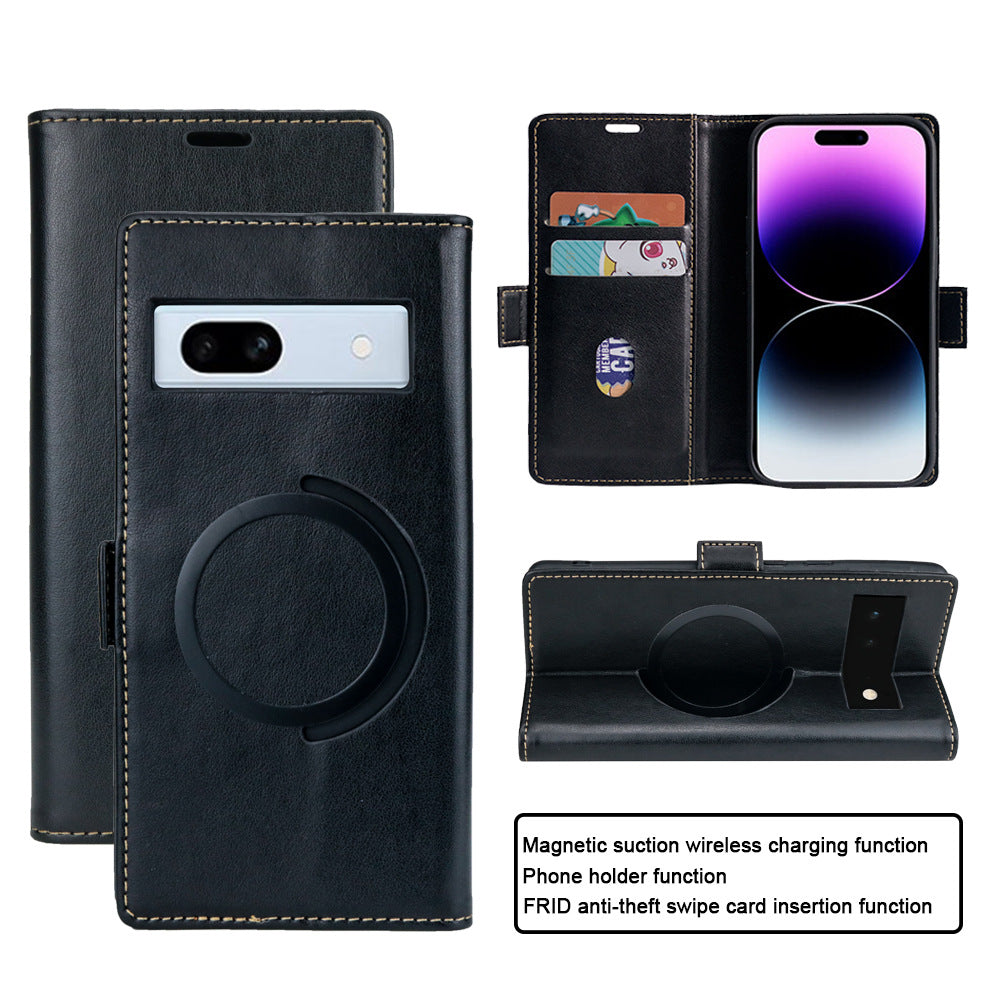 Luxury Leather Cover For Google Pixel 7 8 Series - Mycasety Mycasety