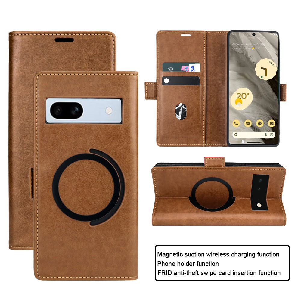 Luxury Leather Cover For Google Pixel 7 8 Series - Mycasety Mycasety