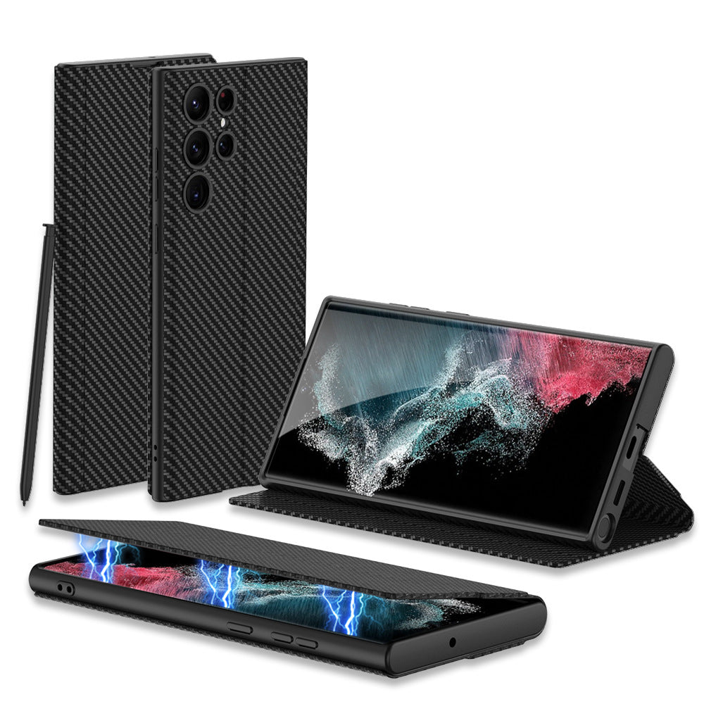 Flip Magnetic Leather Phone Case For Samsung - Mycasety Mycasety