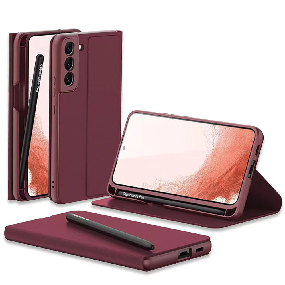 Flip Magnetic Leather Phone Case For Samsung - Mycasety Mycasety