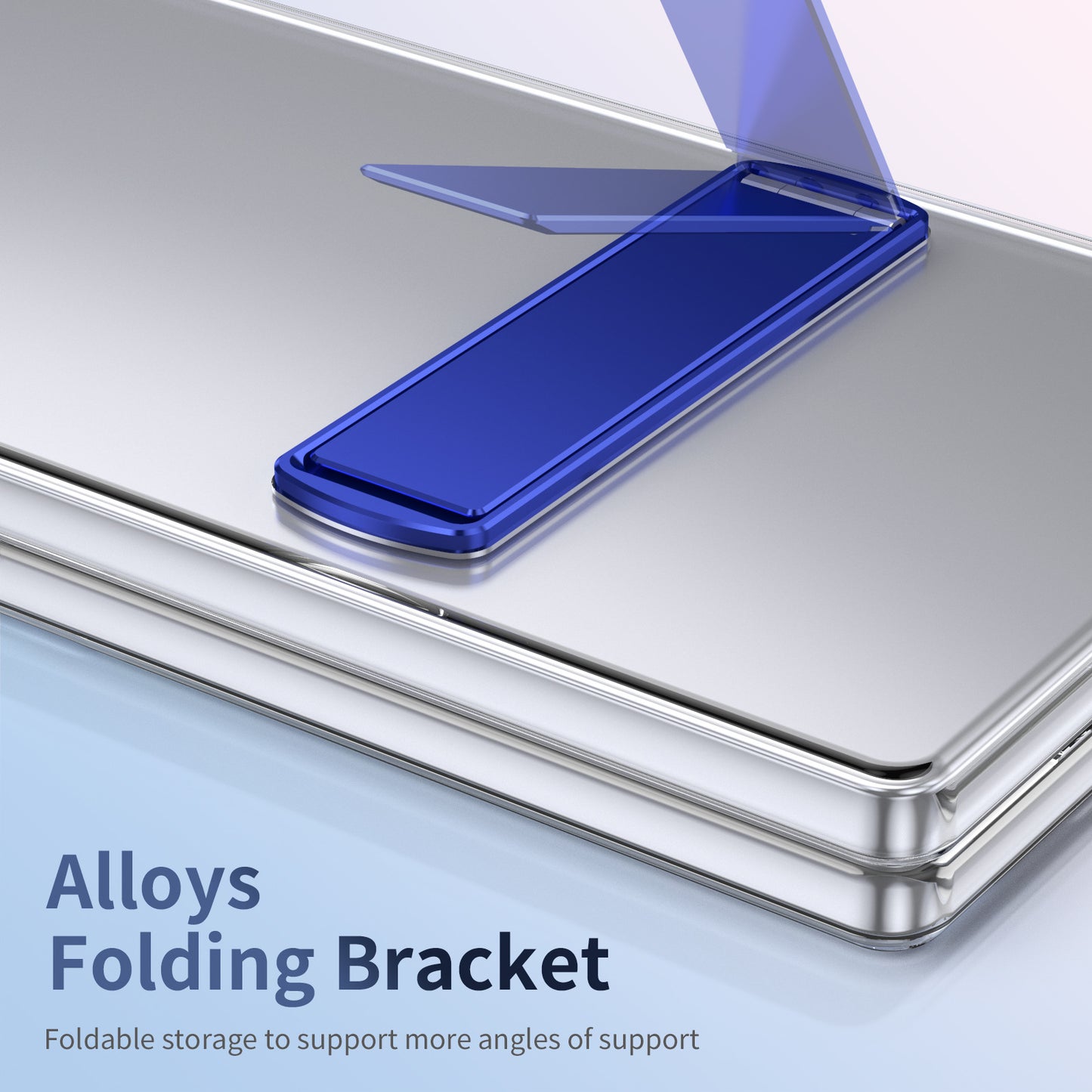 Metal Bracket Clear Shockproof Phone Case With Screen Protector For Galaxy Z Fold 6/5/4