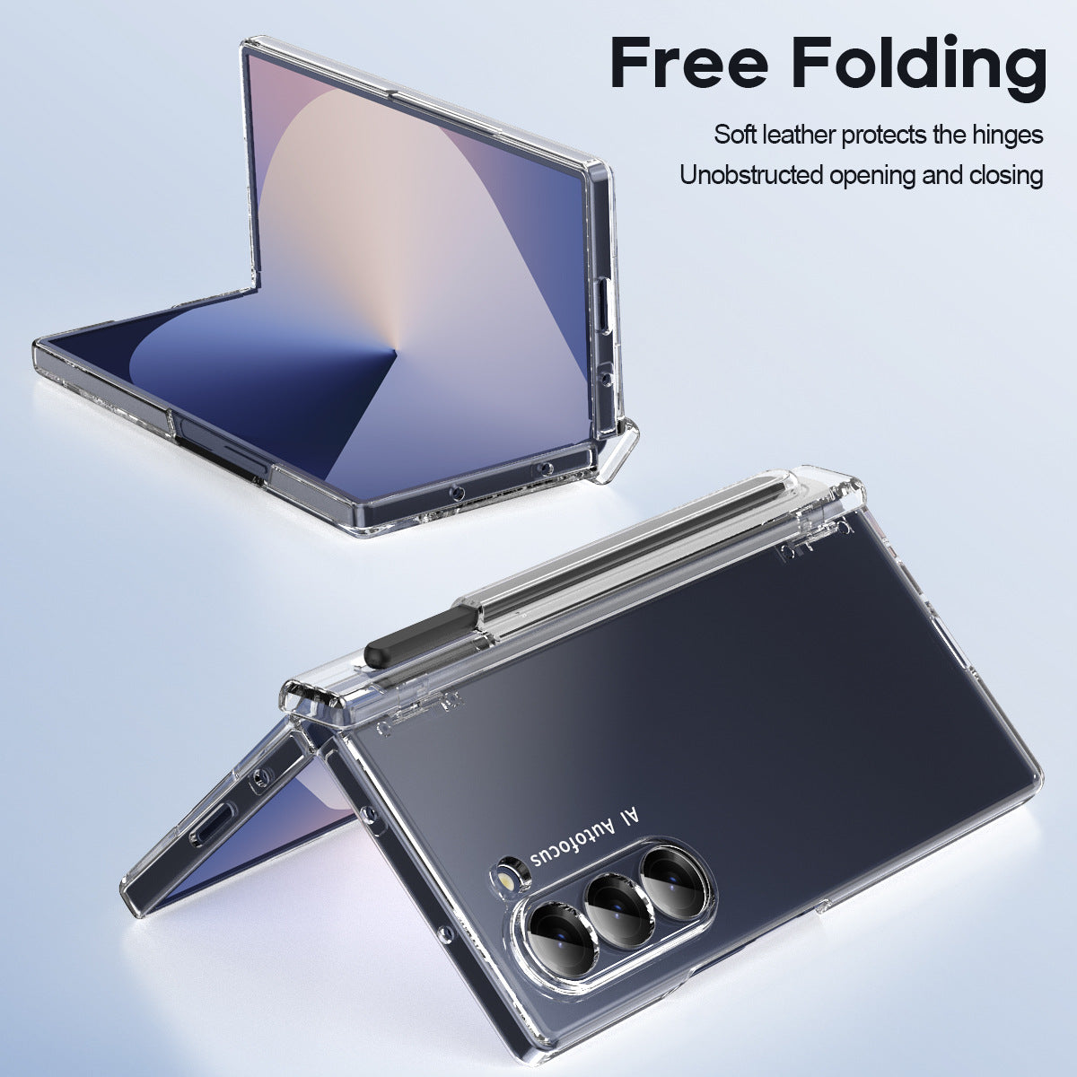 Shockproof Phone Case With Glass Front Film & Stylus For Galaxy Z Fold6