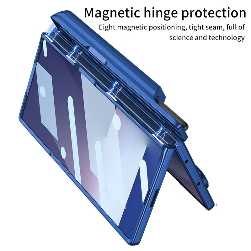 Magnetic Hinge All-included Phone Case With Pen Box For Galaxy Z Fold 7