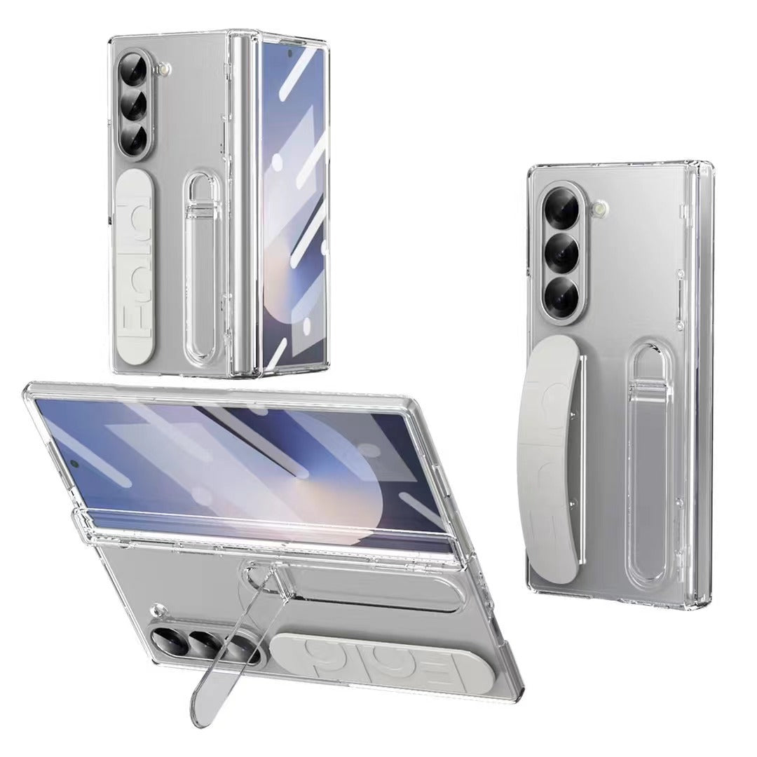 Wristband Holder Higne Shockproof Phone Case With Screen Protector For Galaxy Z Fold 7/6/5/4/3