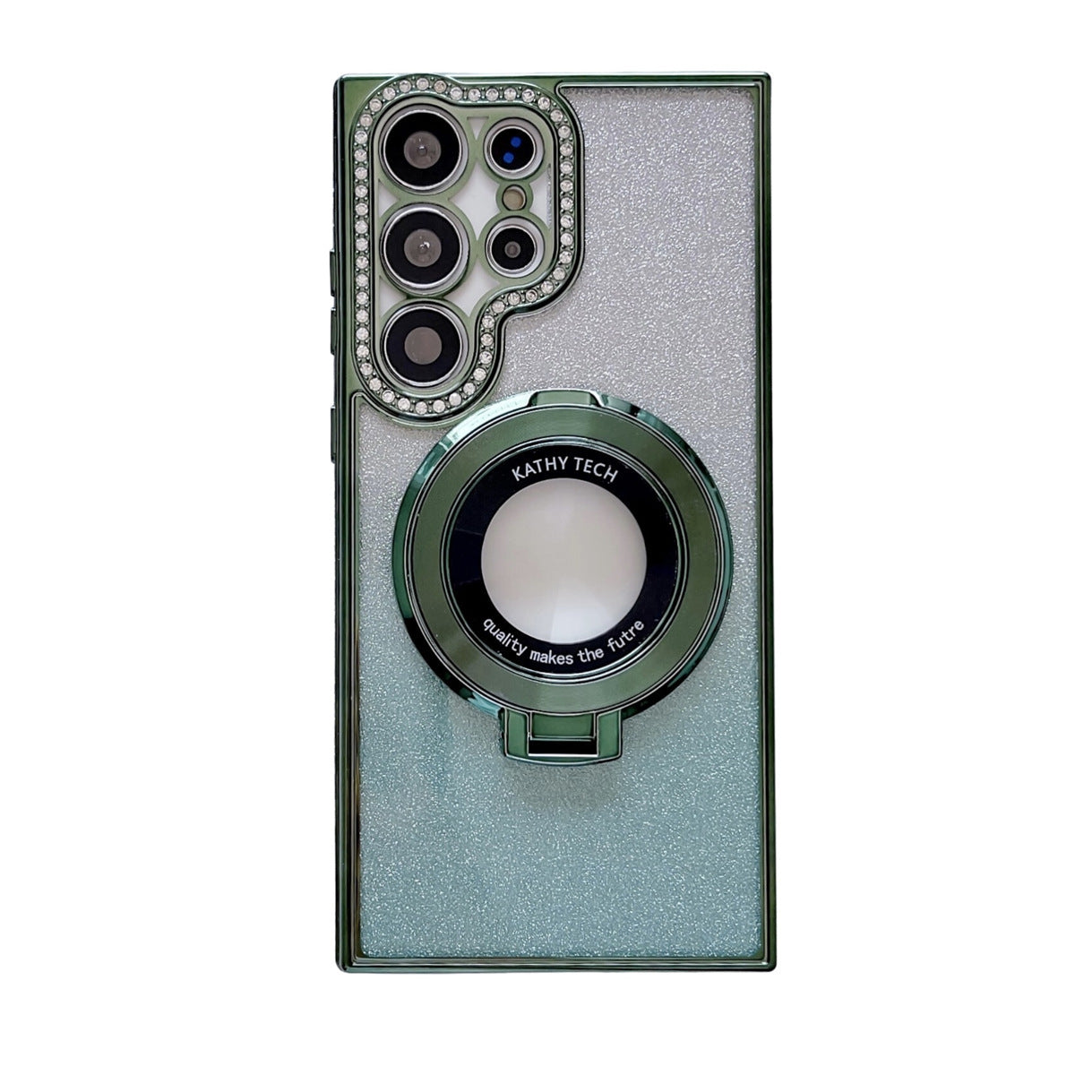 Glitter Diamond Magnetic Magsafe Ring Holder Case For Samsung Galaxy - Mycasety Mycasety
