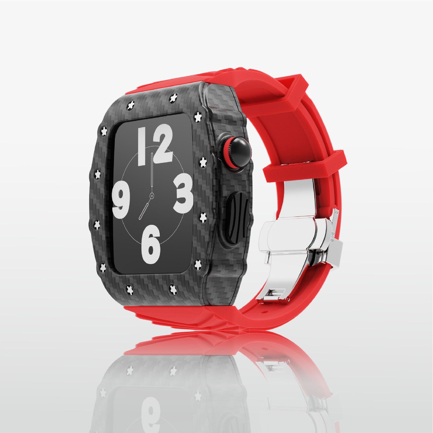 Luxury Metal Case Strap For Apple Watch Series 44/45 mm - mycasety2023 Mycasety