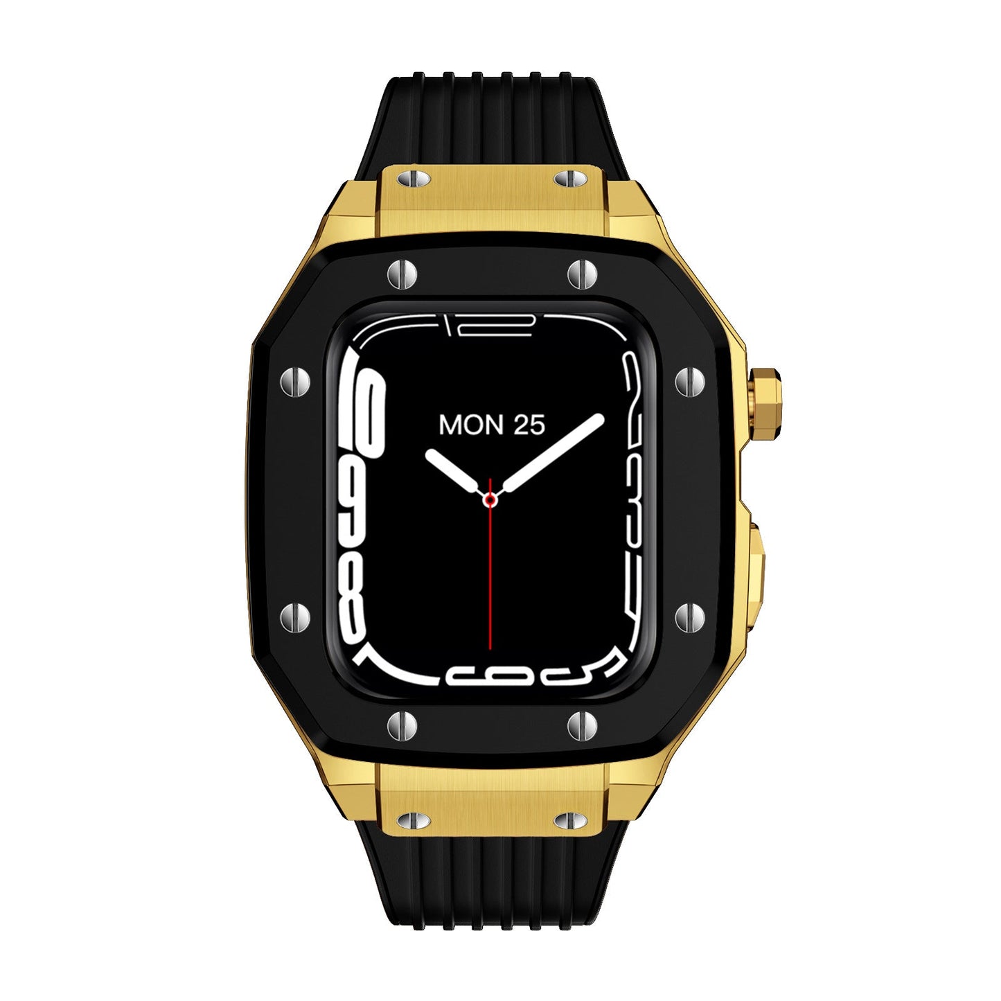 Luxury Metal Case Strap For Apple Watch Series 44/45 mm - Mycasety Mycasety