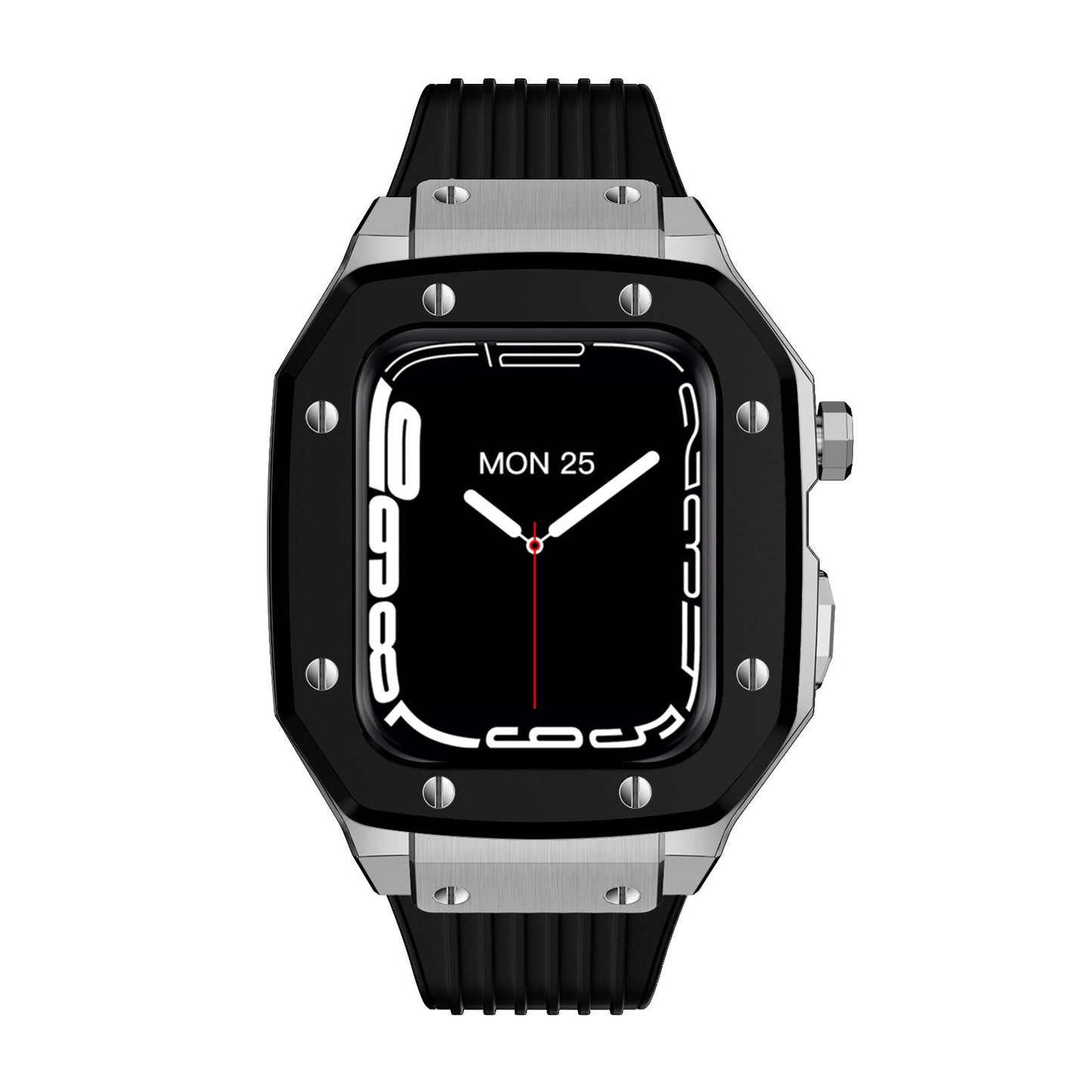 Luxury Metal Case Strap For Apple Watch Series 44/45 mm - Mycasety Mycasety