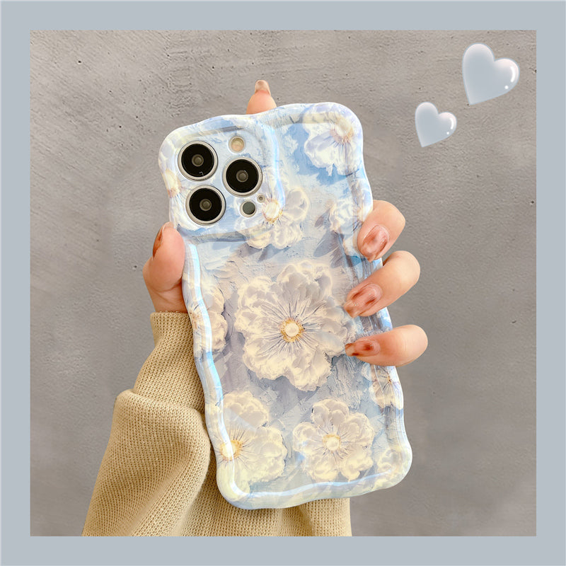French Vintage Oil Painting Flowers iPhone Case - Mycasety Mycasety