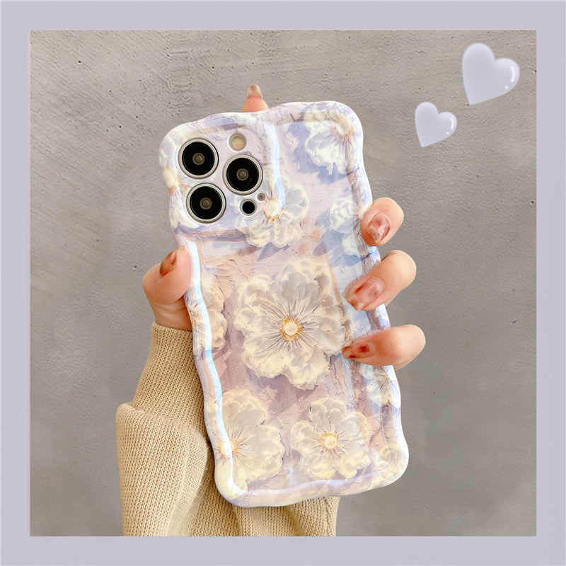 French Vintage Oil Painting Flowers iPhone Case - Mycasety Mycasety