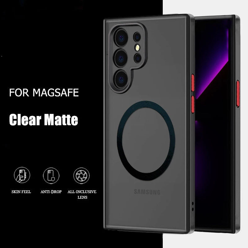 Hot Trendy Shatter Resistant Magnetic Coil Samsung Case Support Magsafe - Mycasety Mycasety