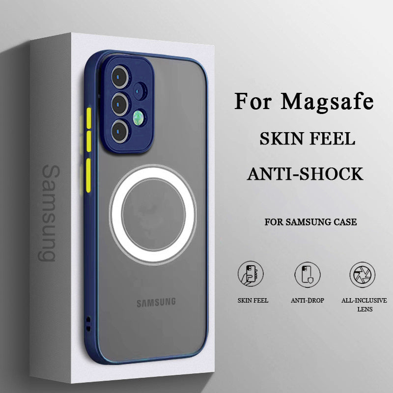 Hot Trendy Shatter Resistant Magnetic Coil Samsung Case Support Magsafe - Mycasety Mycasety