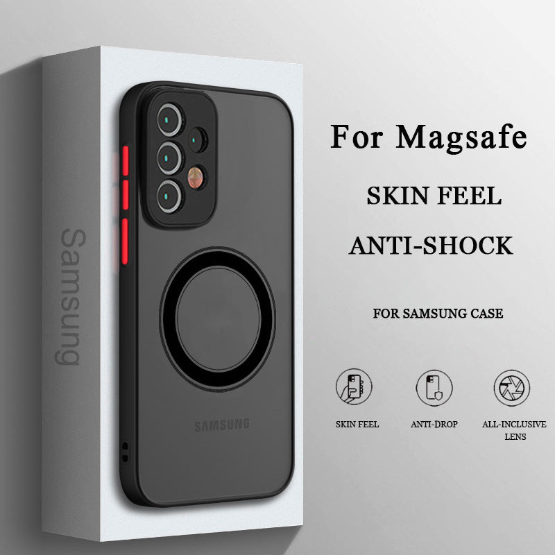 Hot Trendy Shatter Resistant Magnetic Coil Samsung Case Support Magsafe - Mycasety Mycasety