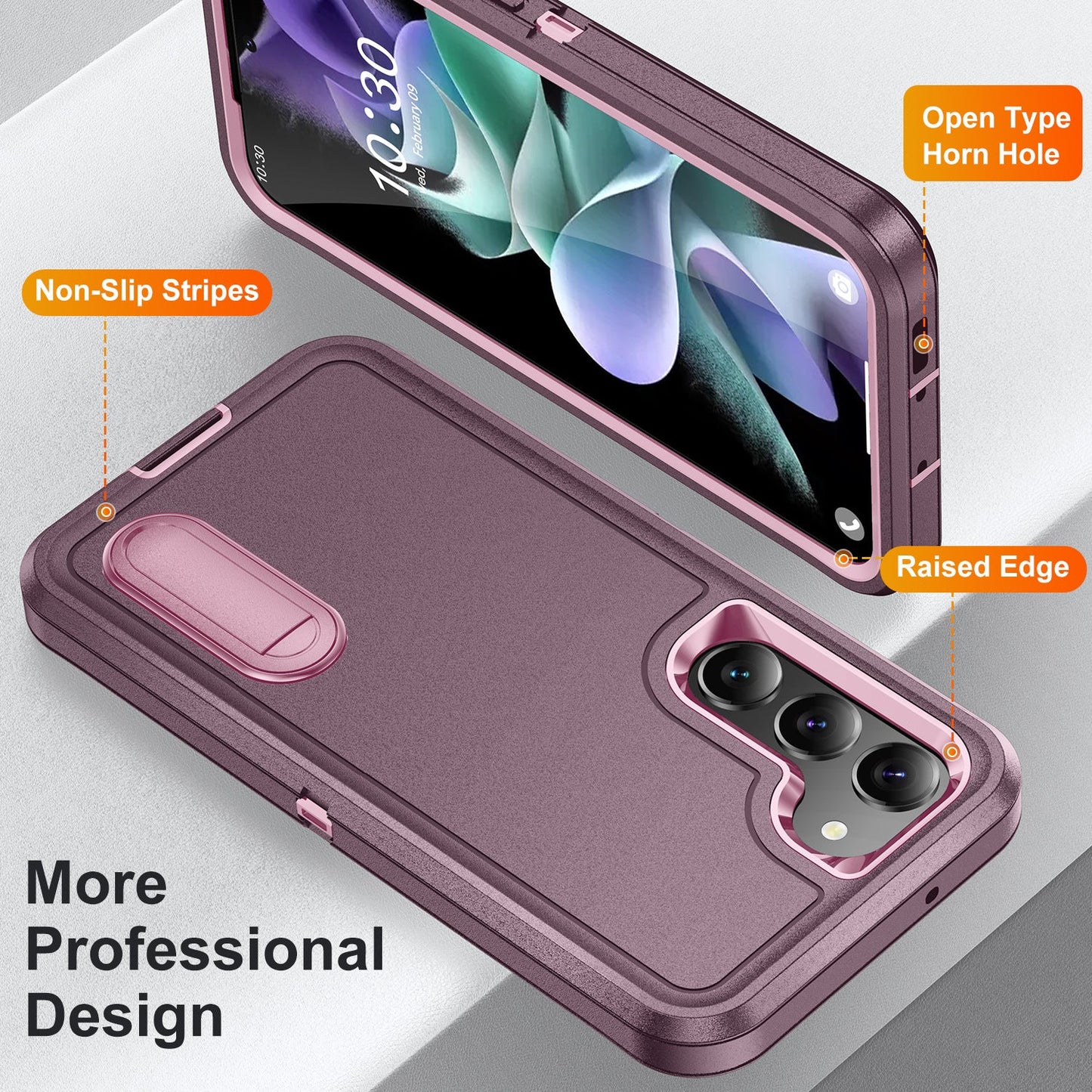 Triple Defense Anti-drop Protection Phone Case With Invisible Bracket For Samsung Galaxy S23 S22 Ultra Plus - mycasety2023 Mycasety