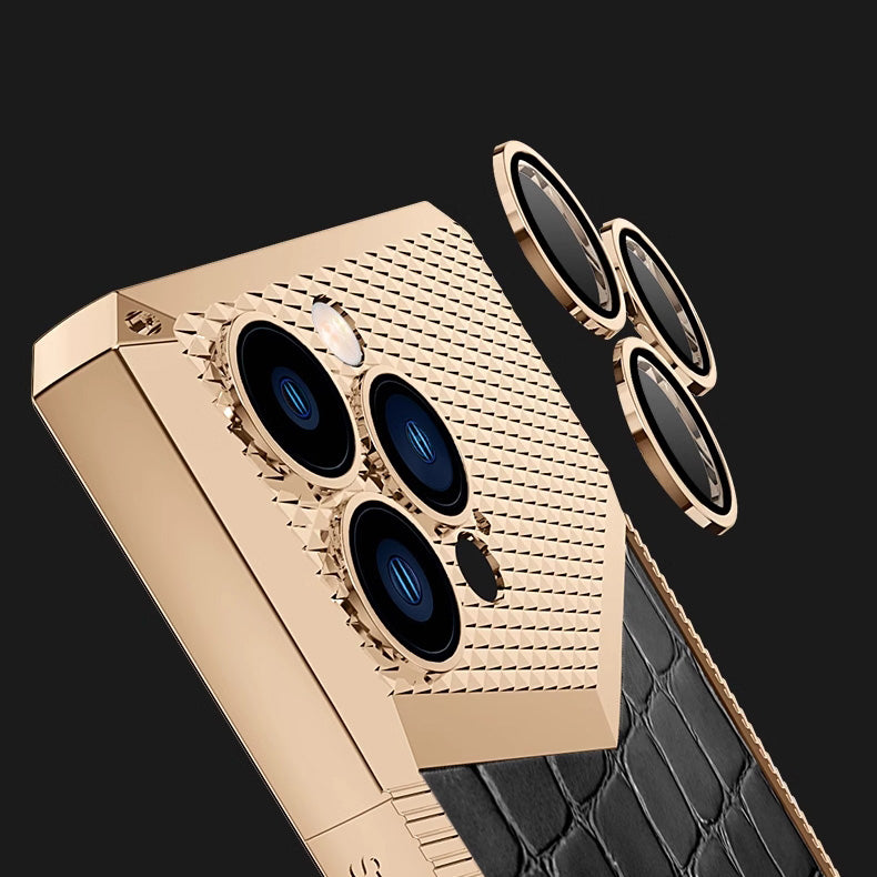 Electroplated Leather Anti-fall Protective iPhone Case - Mycasety Mycasety