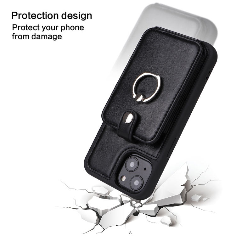 Luxurious Leather Card Holder Anti-fall Protective iPhone Case - Mycasety Mycasety