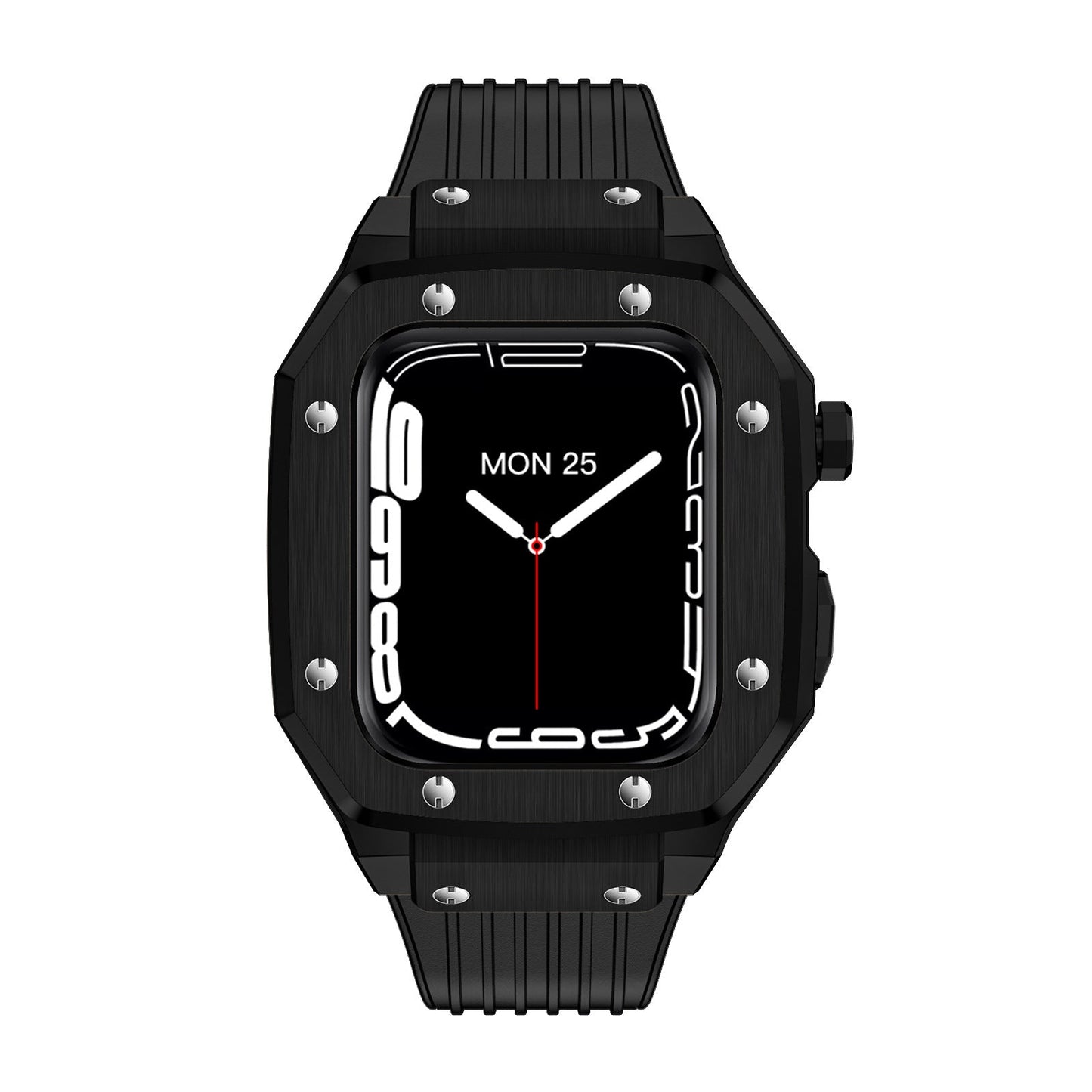 Luxury Metal Case Strap For Apple Watch Series 44/45 mm - Mycasety Mycasety