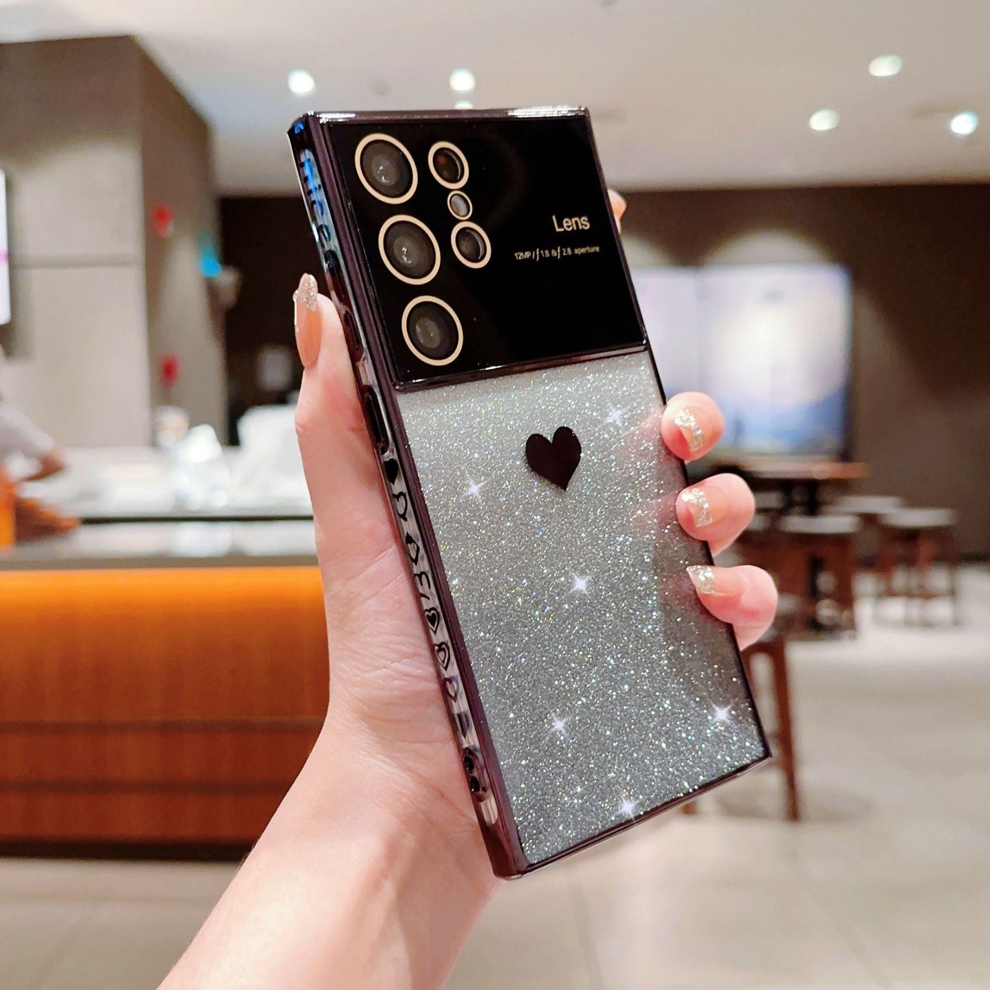 Ins Hot Glitter Powder Bling Protective Phone Case For Samsung Galaxy - Mycasety Mycasety