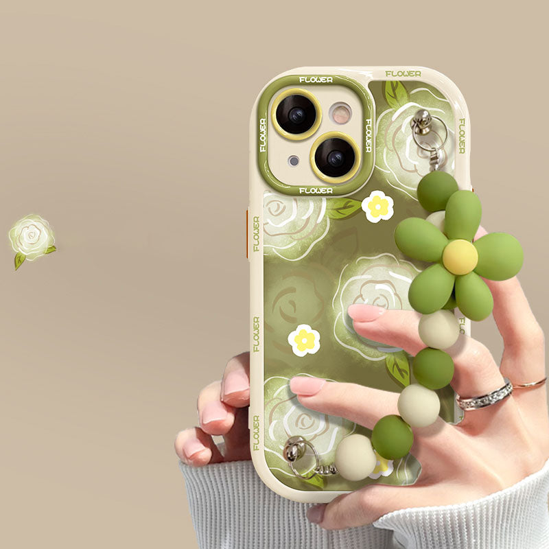 New Green Rose Bracelet iPhone Case - Mycasety Mycasety