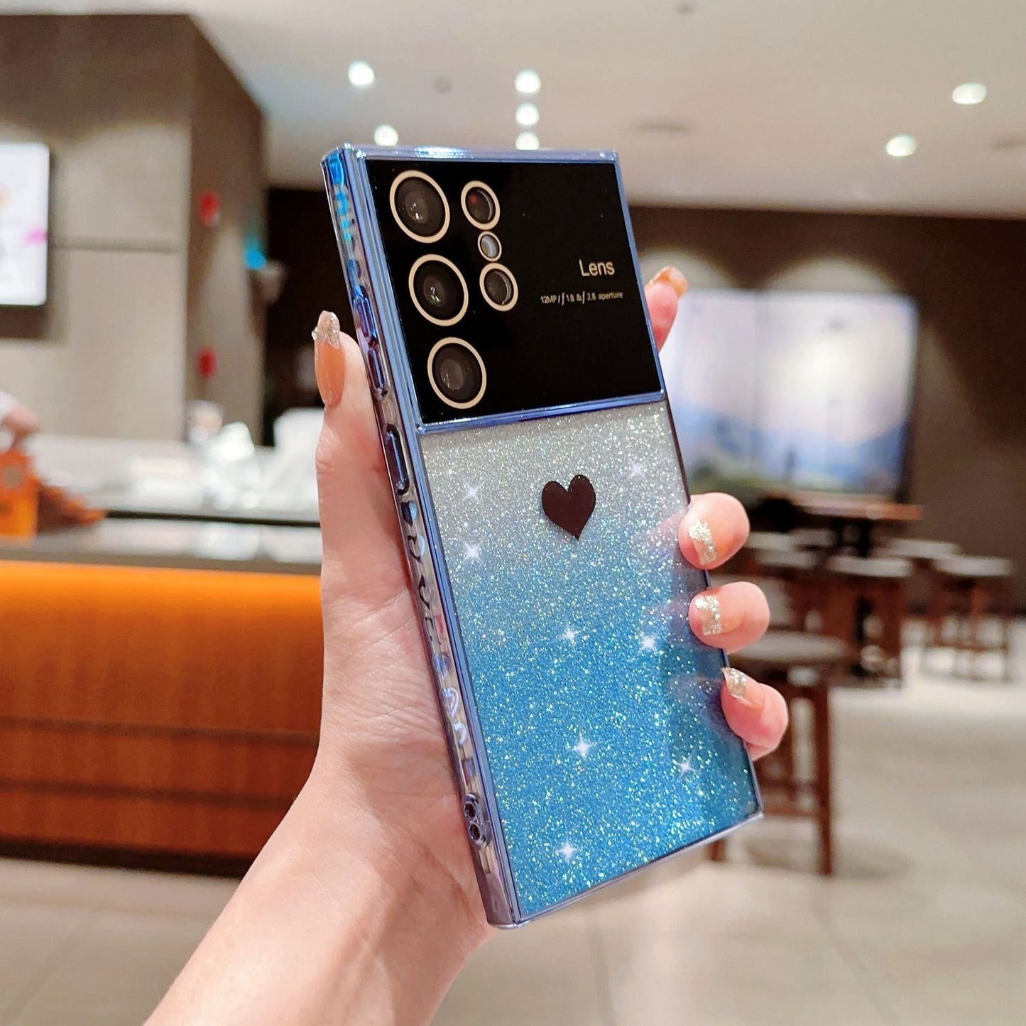 Ins Hot Glitter Powder Bling Protective Phone Case For Samsung Galaxy - Mycasety Mycasety