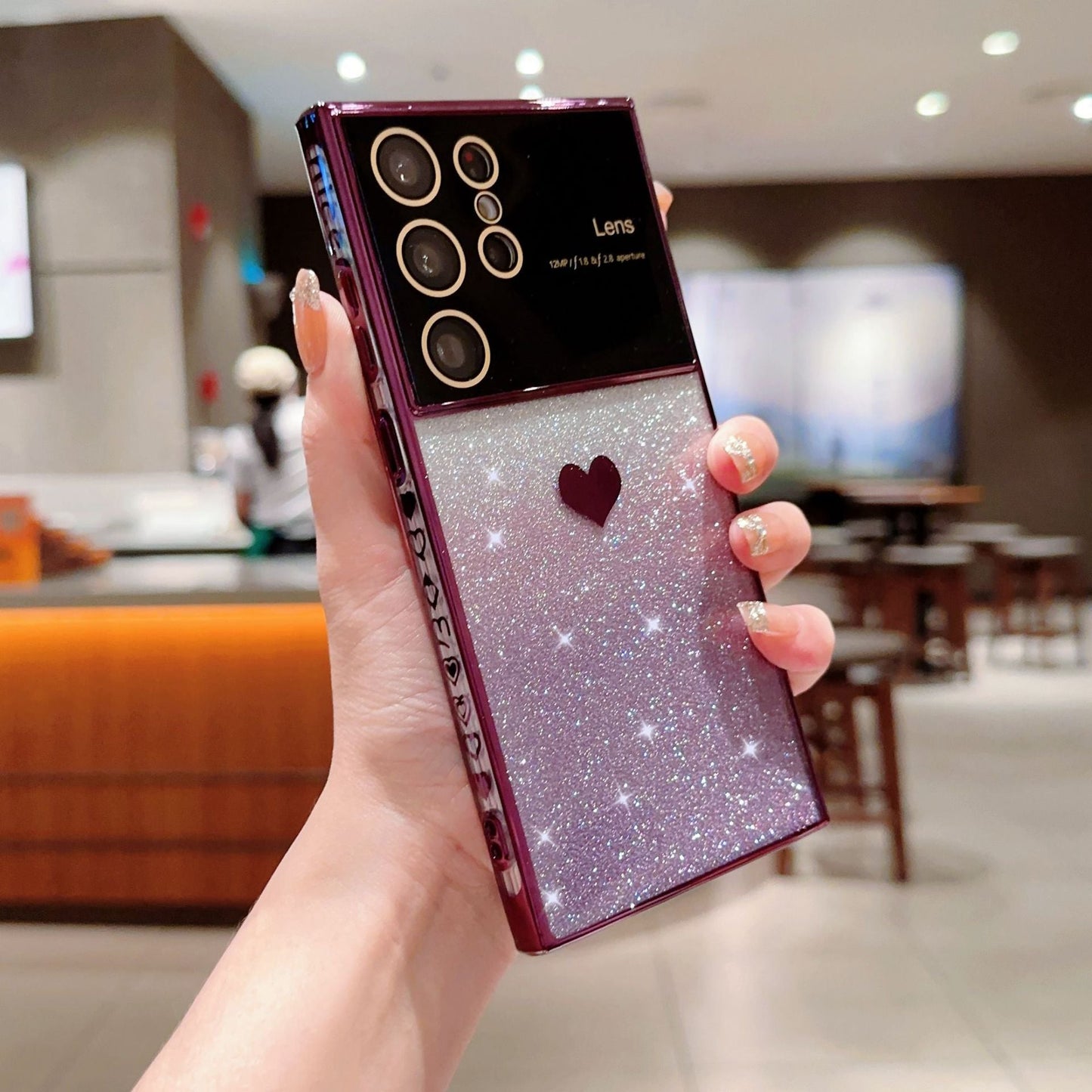 Ins Hot Glitter Powder Bling Protective Phone Case For Samsung Galaxy - Mycasety Mycasety