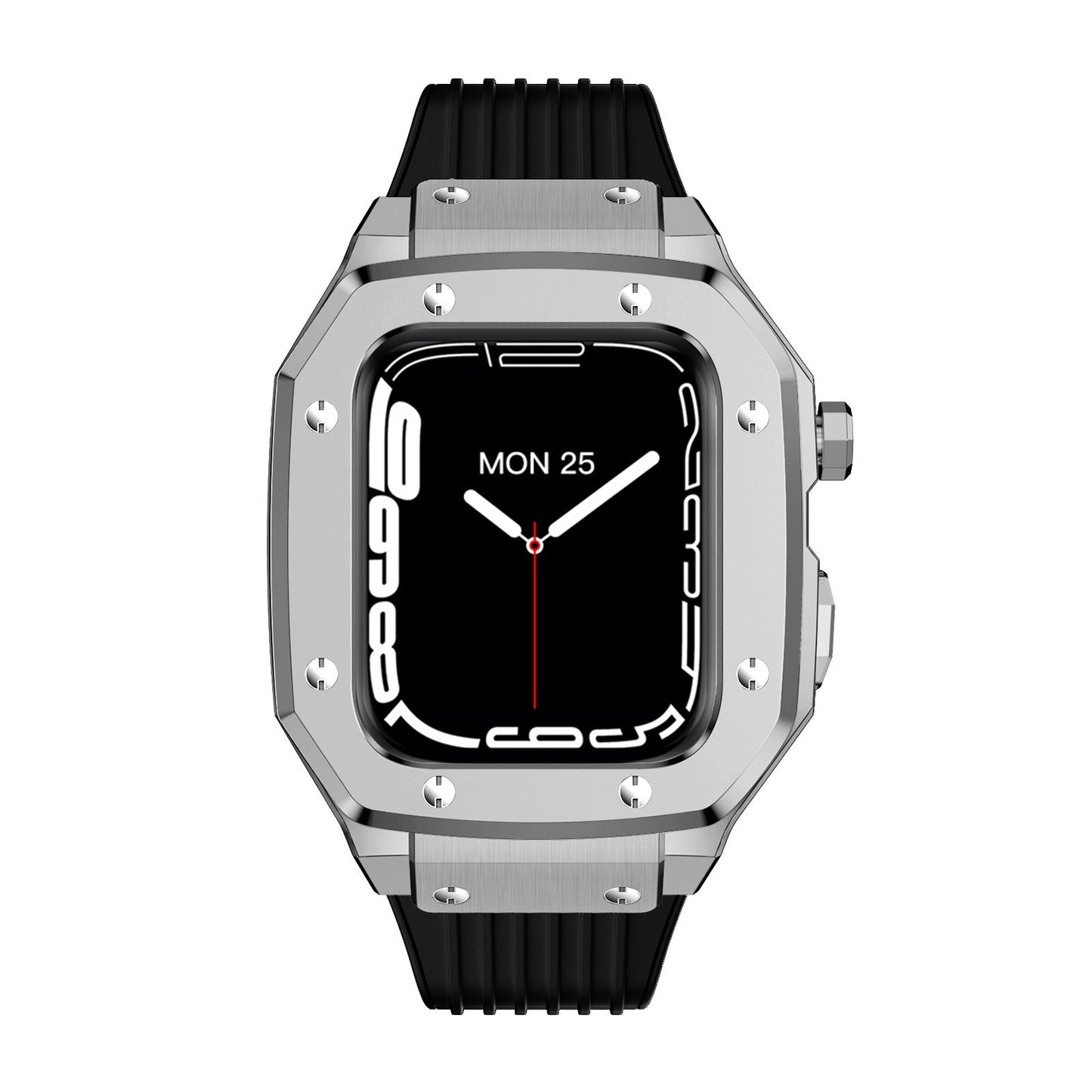 Luxury Metal Case Strap For Apple Watch Series 44/45 mm - Mycasety Mycasety