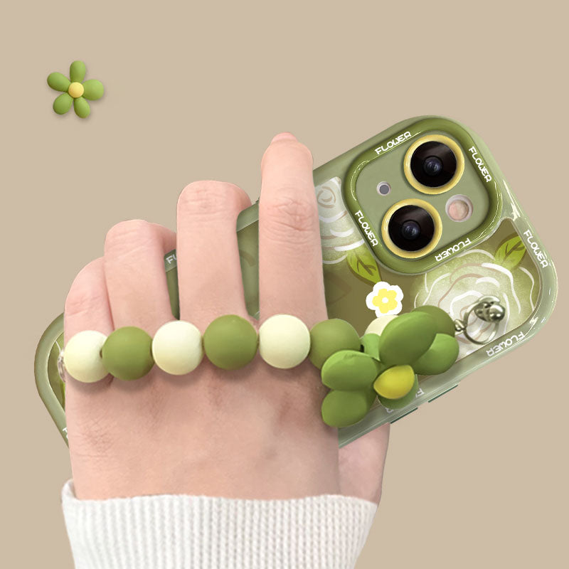 New Green Rose Bracelet iPhone Case - Mycasety Mycasety