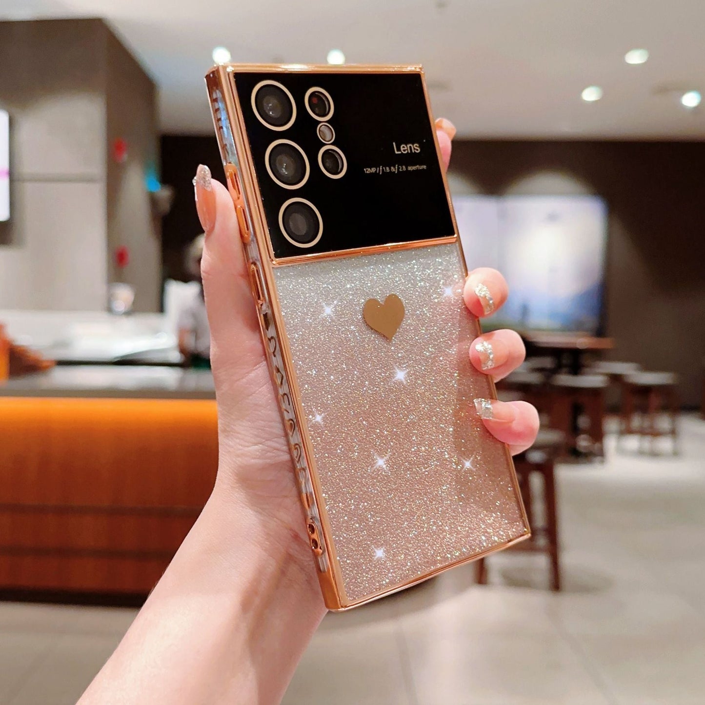 Ins Hot Glitter Powder Bling Protective Phone Case For Samsung Galaxy - Mycasety Mycasety