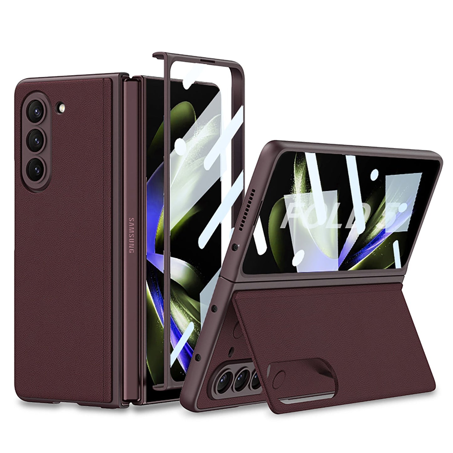 Business Samsung Galaxy Z Fold5 Full Inclusive Leather Case - Mycasety Mycasety