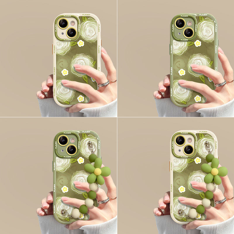 New Green Rose Bracelet iPhone Case - Mycasety Mycasety