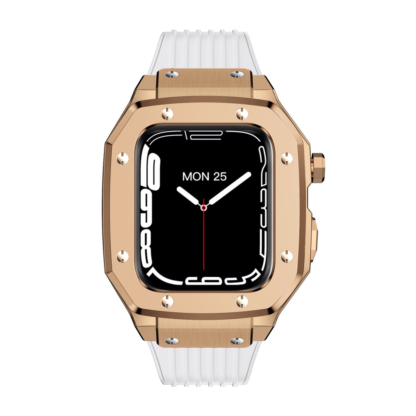 Luxury Metal Case Strap For Apple Watch Series 44/45 mm - Mycasety Mycasety