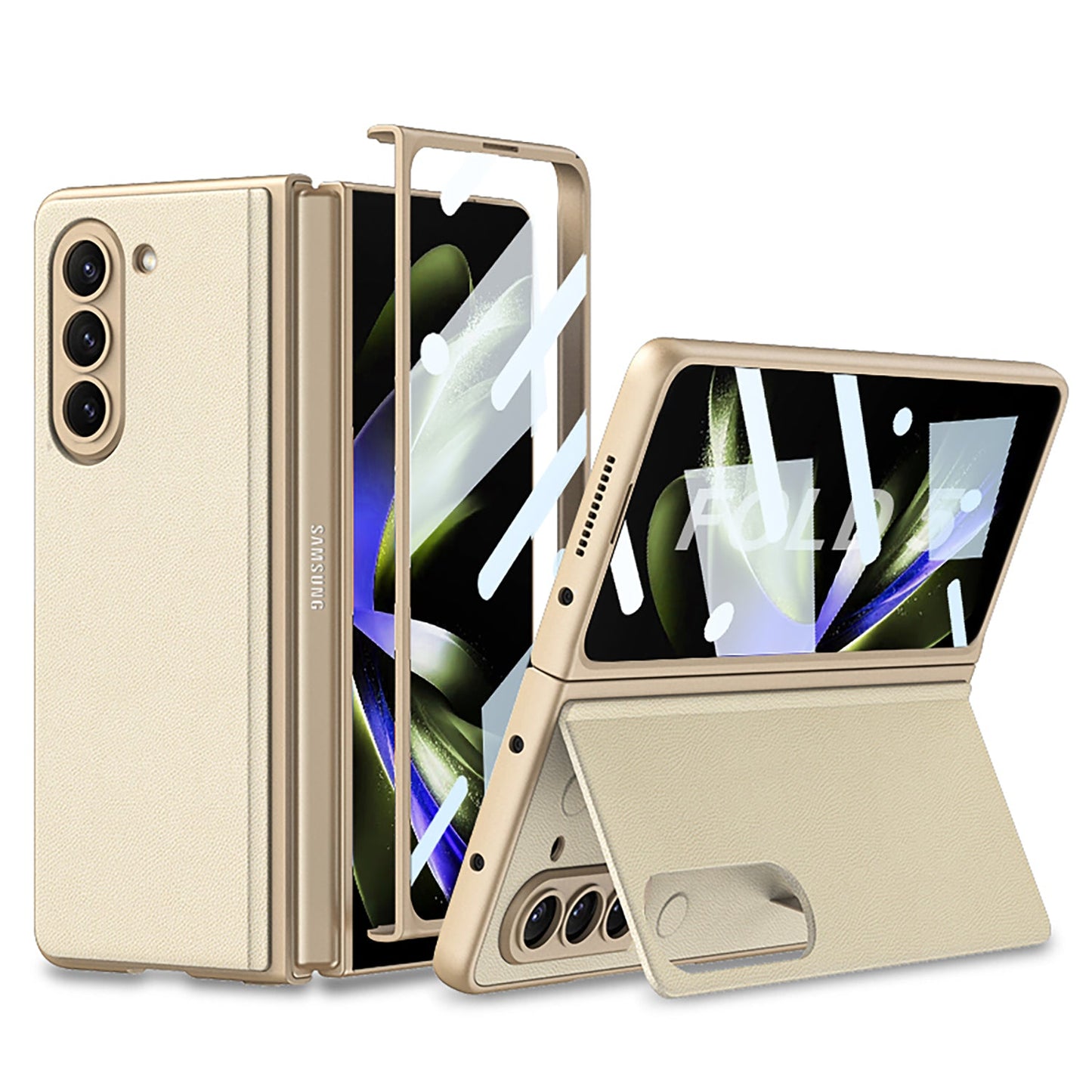 Business Samsung Galaxy Z Fold5 Full Inclusive Leather Case - Mycasety Mycasety