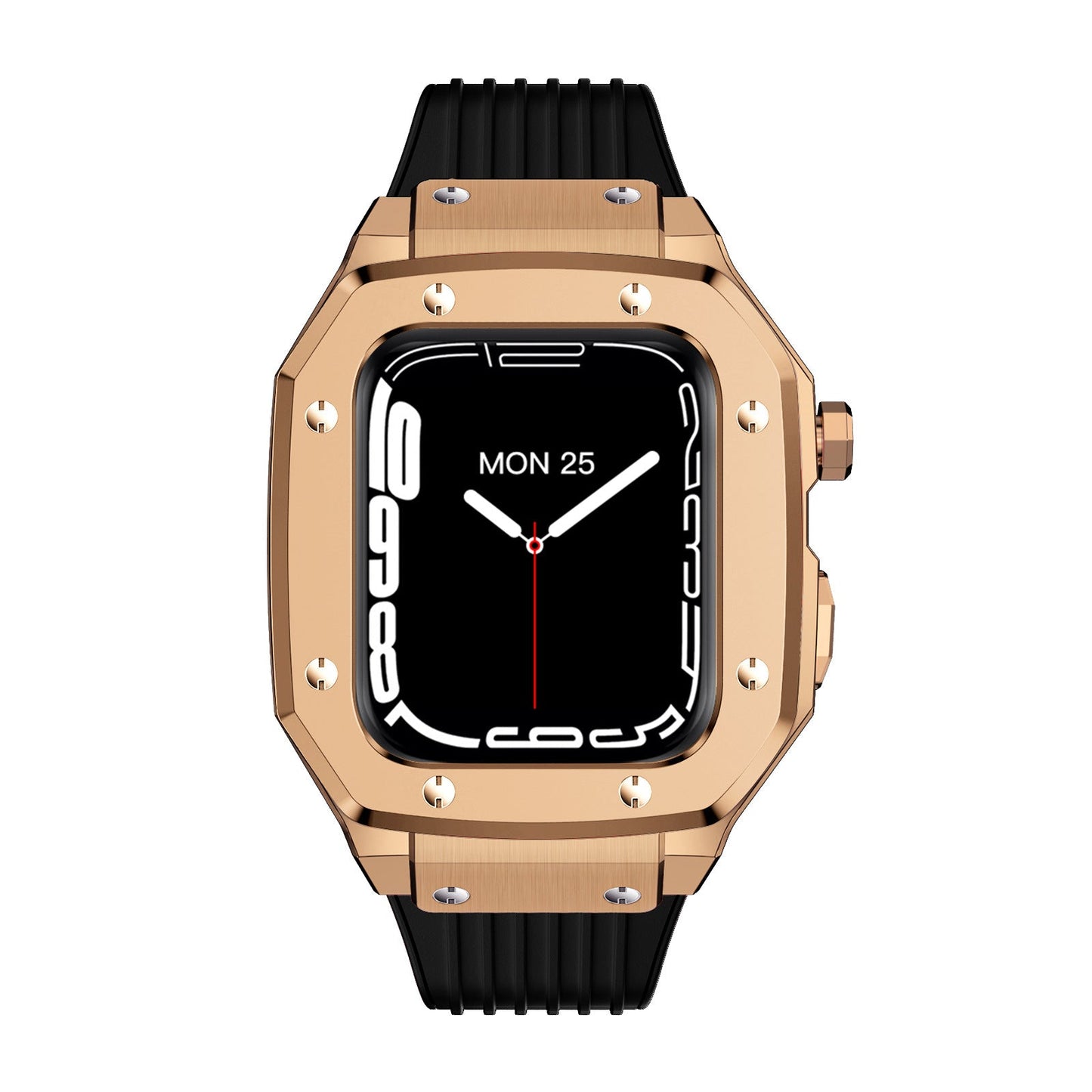 Luxury Metal Case Strap For Apple Watch Series 44/45 mm - Mycasety Mycasety