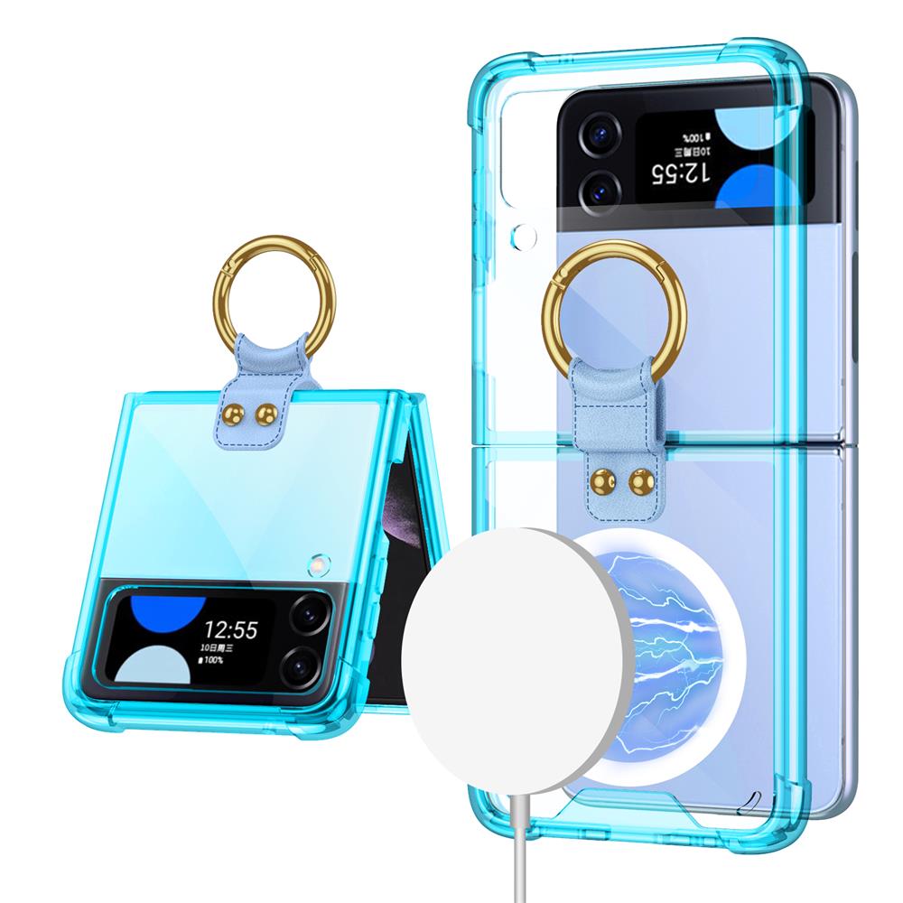 Samsung Galaxy Z Flip3 Flip4 Magnetic MagSafe Airbag Anti-fall Wireless Charging Phone Case - mycasety2023 Mycasety