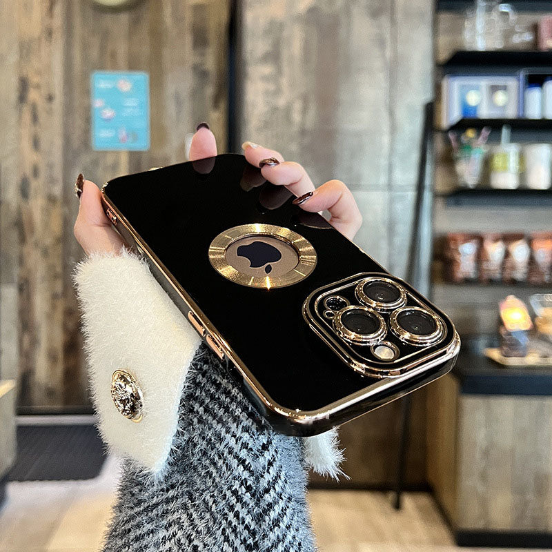 Electroplating iPhone Case with Camera Lens Protector Film - Mycasety Mycasety