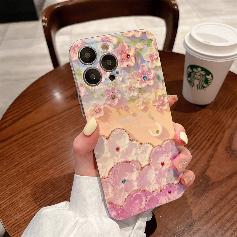 Oil Painting Flower Samsung/iPhone Case - Mycasety Mycasety