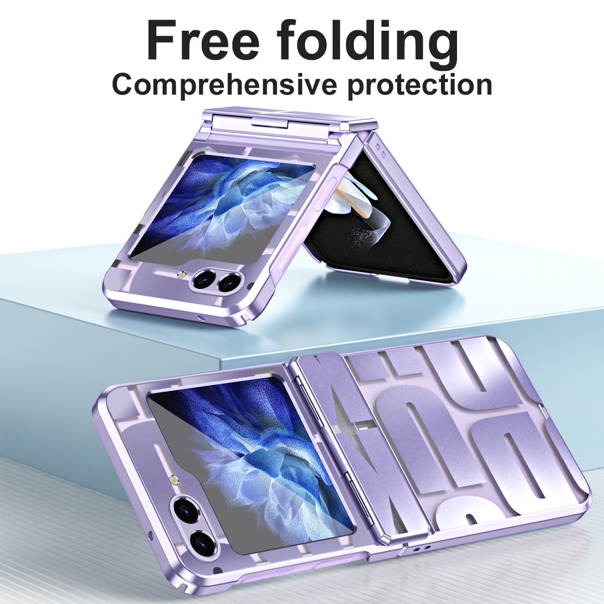 Phantom Plating Phone Case For Samsung Galaxy Z Flip5 Flip4 Flip3 5G - Mycasety Mycasety