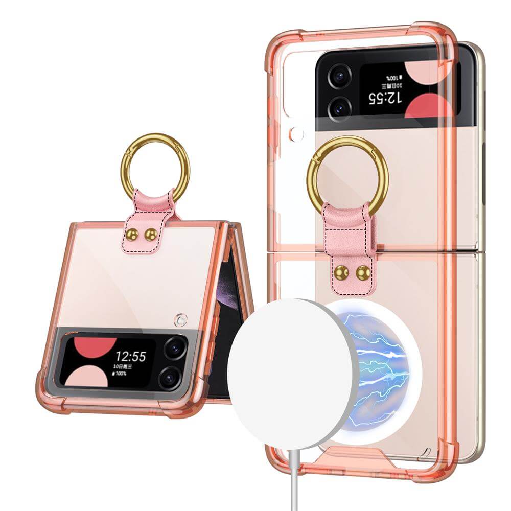 Samsung Galaxy Z Flip3 Flip4 Magnetic MagSafe Airbag Anti-fall Wireless Charging Phone Case - mycasety2023 Mycasety