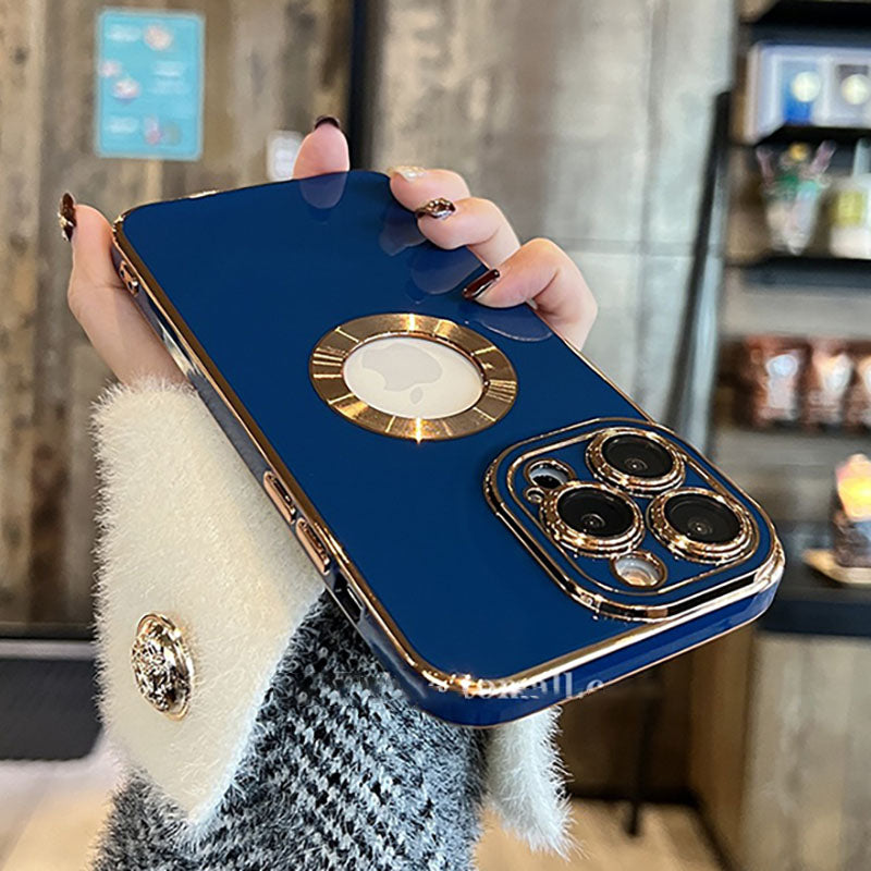 Electroplating iPhone Case with Camera Lens Protector Film - Mycasety Mycasety