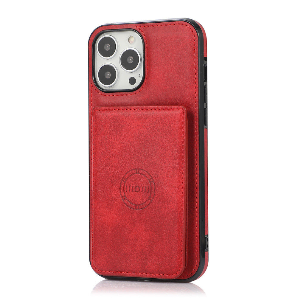 Luxurious Leather Card Holder Anti-fall Protective iPhone Case - Mycasety Mycasety