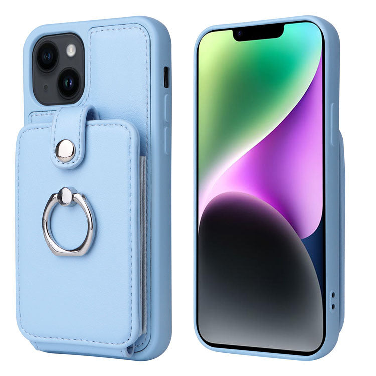 Luxurious Leather Card Holder Anti-fall Protective iPhone Case - Mycasety Mycasety