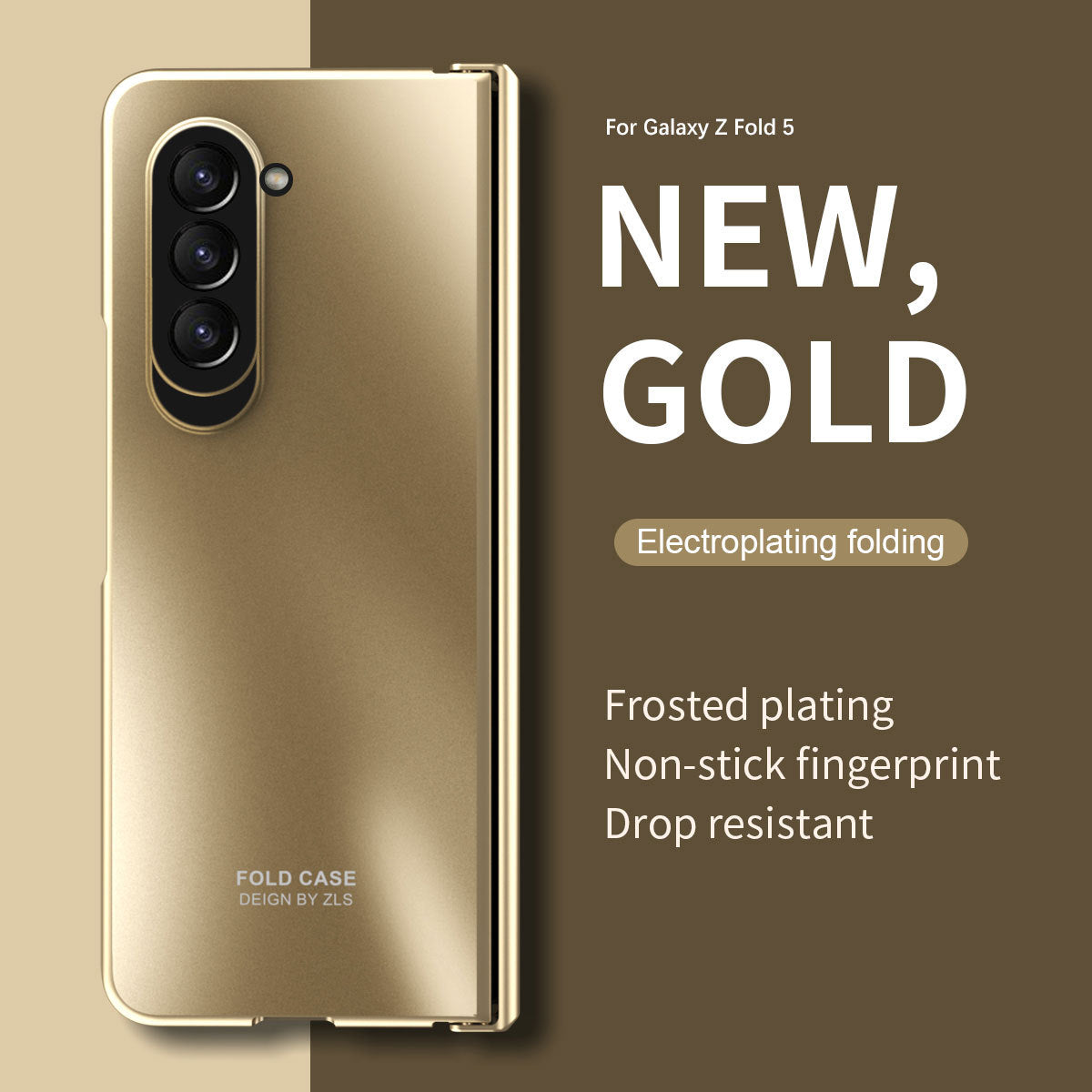 Electroplating All-inclusive Drop-proof Galaxy Z Fold5 Fold4 Case with Screen Protector - Mycasety Mycasety