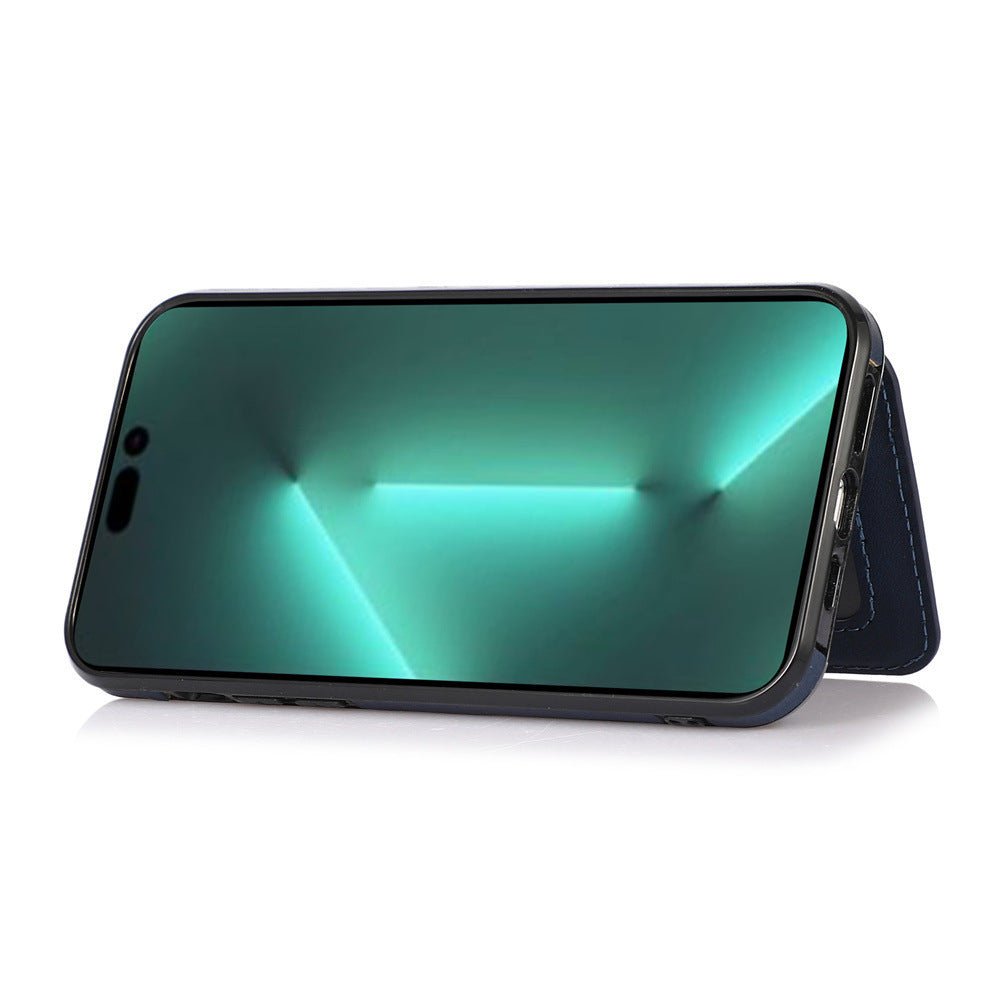 Luxurious Leather Card Holder Anti-fall Protective iPhone Case - Mycasety Mycasety
