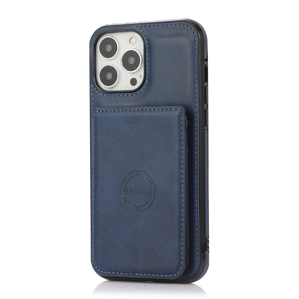 Luxurious Leather Card Holder Anti-fall Protective iPhone Case - Mycasety Mycasety