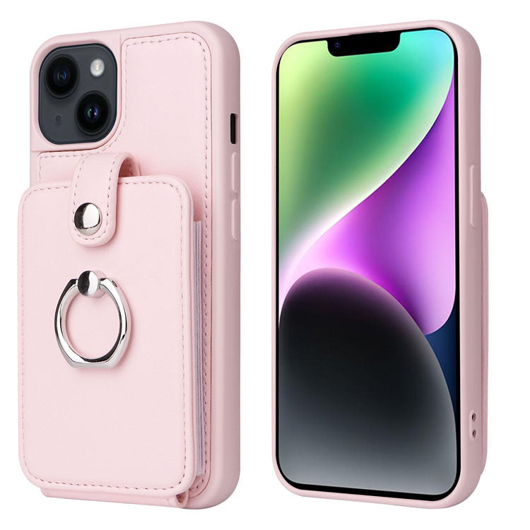 Luxurious Leather Card Holder Anti-fall Protective iPhone Case - Mycasety Mycasety